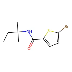 5-bromo-N-(2-methylbutan-2-yl)thiophene-2-carboxamide structure