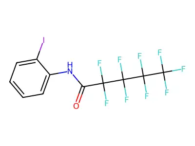 2,2,3,3,4,4,5,5,5-nonafluoro-N-(2-iodophenyl)pentanamide structure