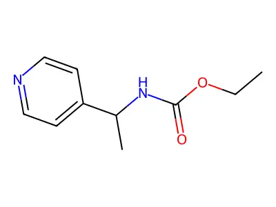 Ethyl [1-(pyridin-4-yl)ethyl]carbamate structure