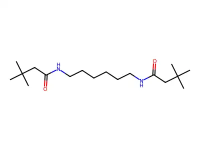 N-[6-(3,3-dimethylbutanoylamino)hexyl]-3,3-dimethylbutanamide structure