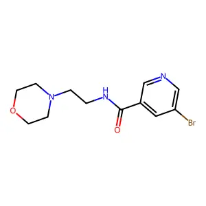 5-溴-N-(2-吗啉基乙基)烟酰胺 structure