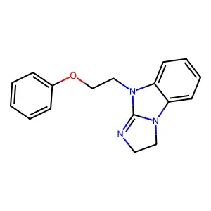 9-(2-phenoxyethyl)-2,9-dihydro-3H-imidazo[1,2-a]benzimidazole structure