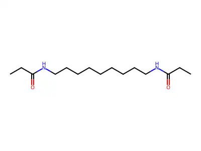 N-[9-(propanoylamino)nonyl]propanamide structure