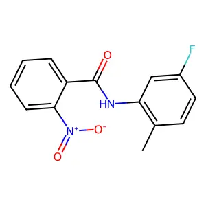 N-(5-氟-2-甲基苯基)-2-硝基苯甲酰胺 structure