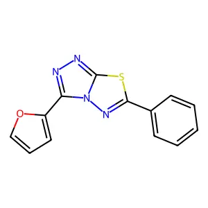 3-(2-Furyl)-6-phenyl[1,2,4]triazolo[3,4-b][1,3,4]thiadiazole structure