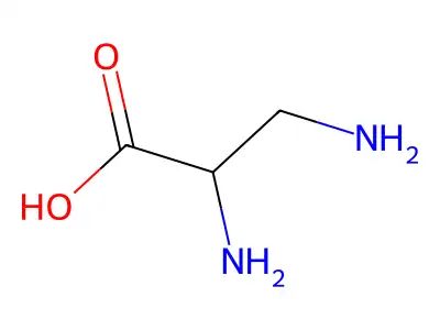 2,3-二氨基丙酸 structure