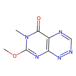 6-Methyl-7-methoxypyrimido[5,4-E]-1,2,4-triazine-5(6H)-one structure