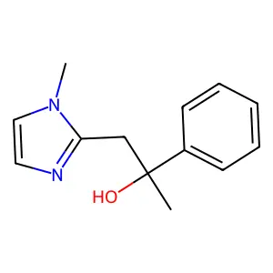 1-(1-methyl-1H-imidazol-2-yl)-2-phenyl-2-propanol structure