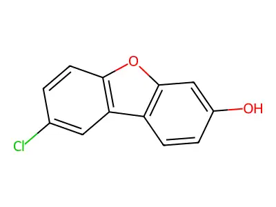 3-Dibenzofuranol, 8-chloro- structure