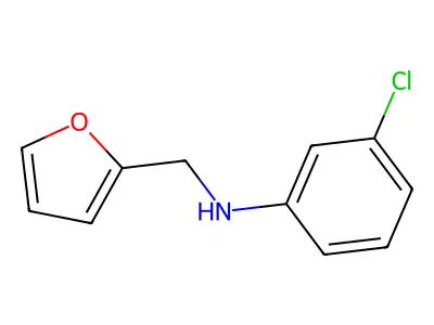 3-chloro-N-(furan-2-ylmethyl)aniline structure