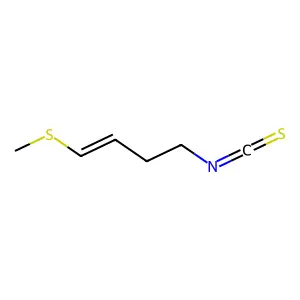 4-Methylthio-3-butenyl isothiocyanate structure