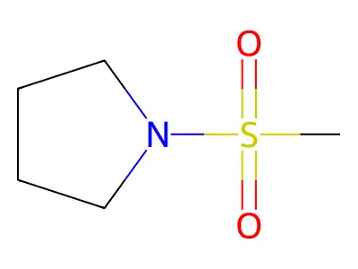 1-Methanesulfonylpyrrolidine structure