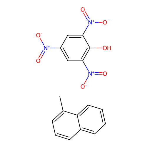 2,4,6-Trinitrophenol--1-methylnaphthalene (1/1) structure