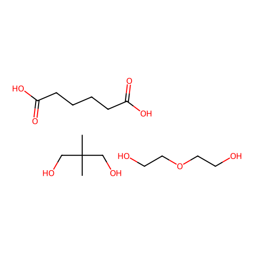 2,2-Dimethylpropane-1,3-diol;hexanedioic acid;2-(2-hydroxyethoxy)ethanol structure