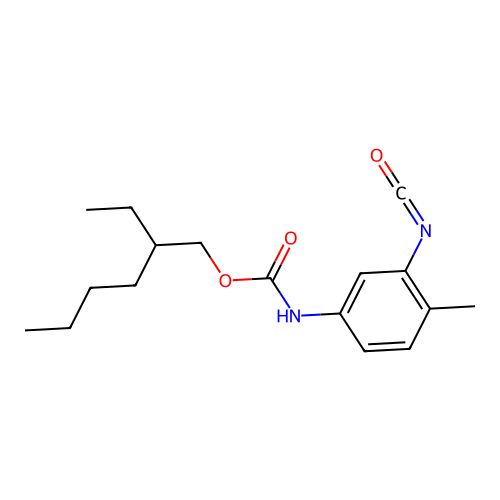 N-(3-Isocyanato-4-methylphenyl)-2-ethylhexyl carbamate structure