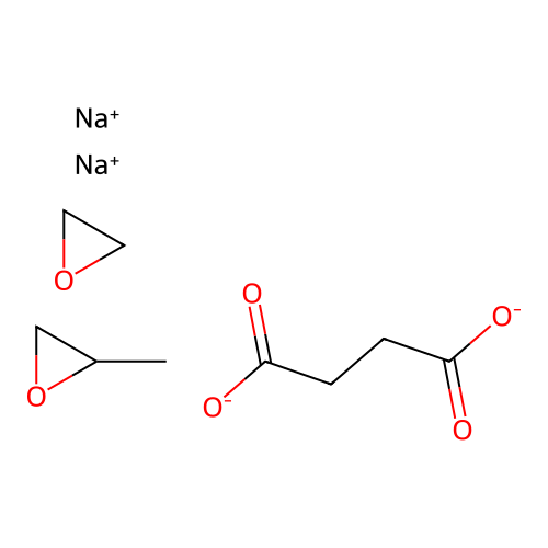 Disodium;butanedioate;2-methyloxirane;oxirane structure