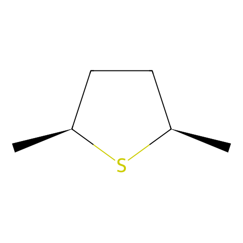 Thiophene, tetrahydro-2,5-dimethyl-, cis- structure