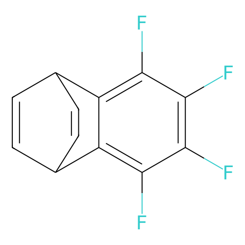 5,6,7,8-Tetrafluoro-1,4-dihydro-1,4-ethenonaphthalene structure
