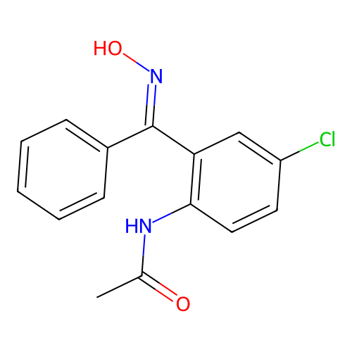 N-[4-chloro-2-(N-hydroxy-C-phenylcarbonimidoyl)phenyl]acetamide structure