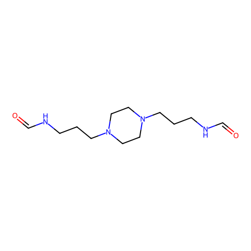 Formamide, N,N'-(1,4-piperazinediyldi-3,1-propanediyl)bis- structure