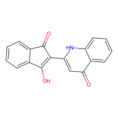 2-(4-hydroxyquinolin-2(1H)-ylidene)-1H-indene-1,3(2H)-dione structure