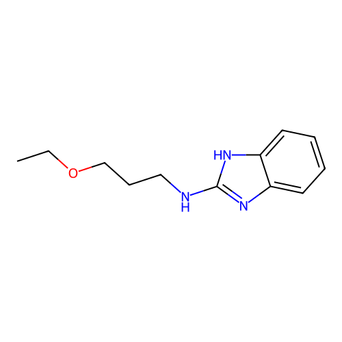 N-(3-ethoxypropyl)-1H-benzimidazol-2-amine structure