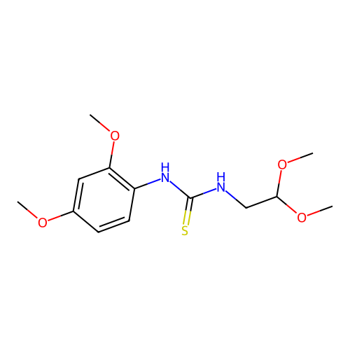 1-(2,2-Dimethoxyethyl)-3-(2,4-dimethoxyphenyl)thiourea structure