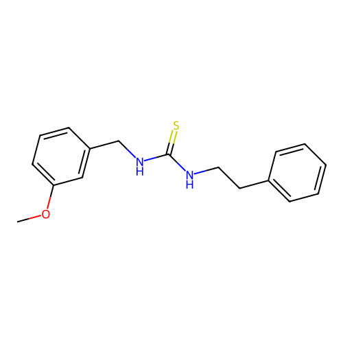 1-(3-Methoxybenzyl)-3-(2-phenylethyl)thiourea structure