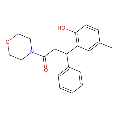 3-(2-Hydroxy-5-methylphenyl)-1-(morpholin-4-yl)-3-phenylpropan-1-one structure