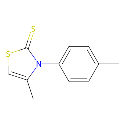 4-Methyl-3-(4-methylphenyl)-1,3-thiazole-2-thione structure