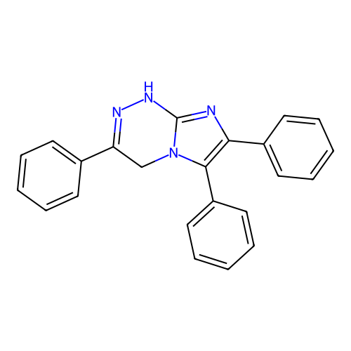 3,6,7-Triphenyl-1,4-dihydroimidazo[2,1-c][1,2,4]triazine structure