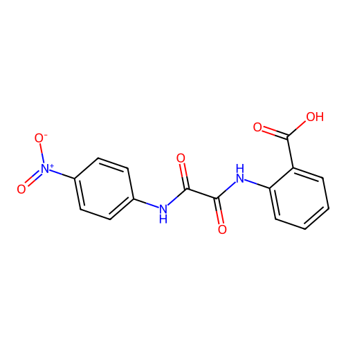 2-({[(4-Nitrophenyl)amino](oxo)acetyl}amino)benzoic acid structure