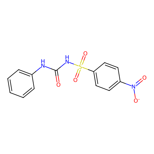 [(Anilinocarbonyl)amino](4-nitrophenyl)dioxo-lambda~6~-sulfane structure