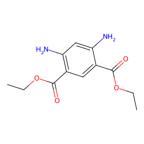 Diethyl 4,6-diaminobenzene-1,3-dicarboxylate structure
