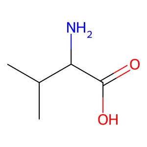 DL-缬氨酸 structure