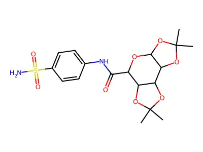 N-(4'-Sulfamidophenyl)-1,2:3,4-di-O-isopropylidene-a-D-galactopyranosyluronamide structure