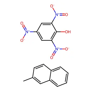 2-Methylnaphthalene; 2,4,6-trinitrophenol structure