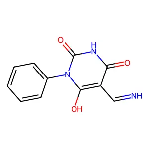 5-(Aminomethylidene)-1-phenyl-1,3-diazinane-2,4,6-trione structure