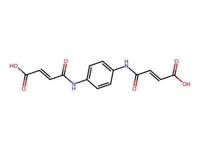 3-[4-(3-Carboxy-acryloylamino)-phenylcarbamoyl]-acrylic acid structure