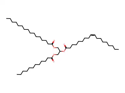 1-Laurin-2-Elaidin-3-Palmitin structure