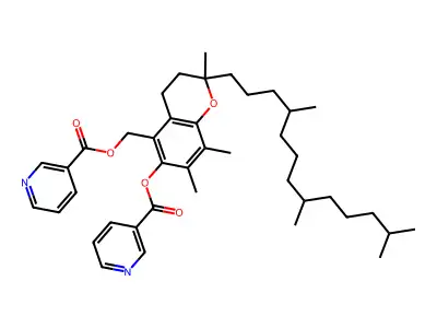 5-Nicotinooxymethyl-alpha-tocopherylnicotinate structure