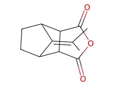 8-(propan-2-ylidene)hexahydro-4,7-methano-2-benzofuran-1,3-dione structure
