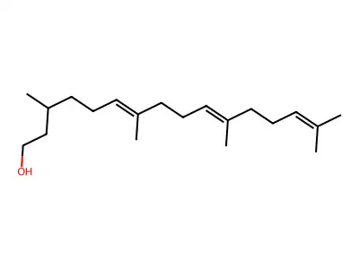Geranylcitronellol structure