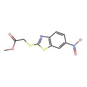 Methyl [(6-nitro-1,3-benzothiazol-2-yl)sulfanyl]acetate structure