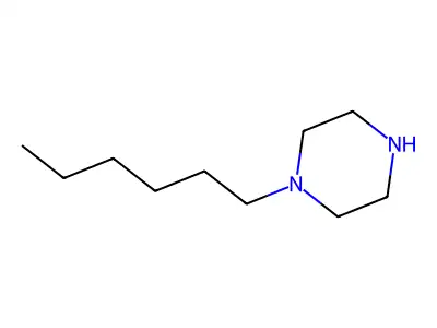 1-Hexylpiperazine structure