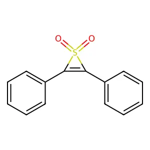 Thiirene, diphenyl-, 1-oxide structure