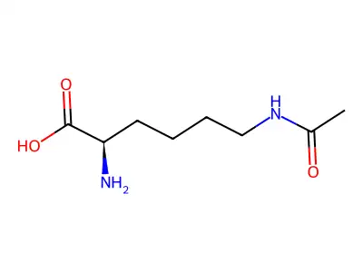 6-Acetamido-2-azaniumylhexanoate structure