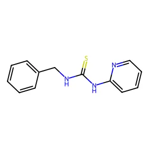 N-benzyl-N'-(2-pyridinyl)thiourea structure