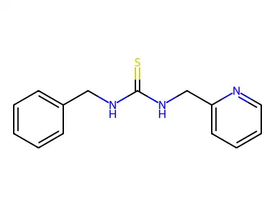 1-Benzyl-3-(pyridin-2-ylmethyl)thiourea structure