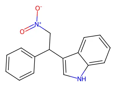 3-(2-nitro-1-phenylethyl)-1H-indole structure